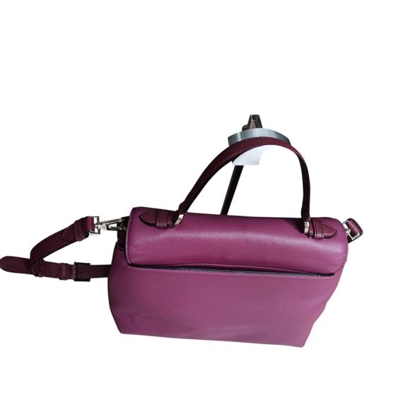 Kate Spade Purple Pebbled Leather Crossbody Satchel Bag Gold Hardware - Picture 4 of 16